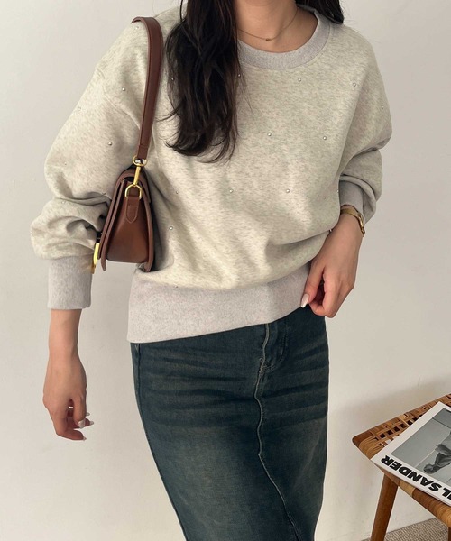 あやりさん専用 セール】裏起毛スタッズスウェット（スウェット）｜nelliy.（ネルリー