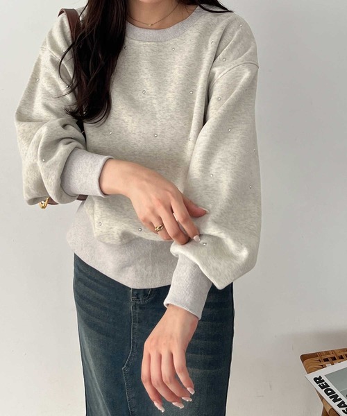 NEK! CD3枚セット➕オマケ セール】裏起毛スタッズスウェット（スウェット）｜nelliy.（ネルリー