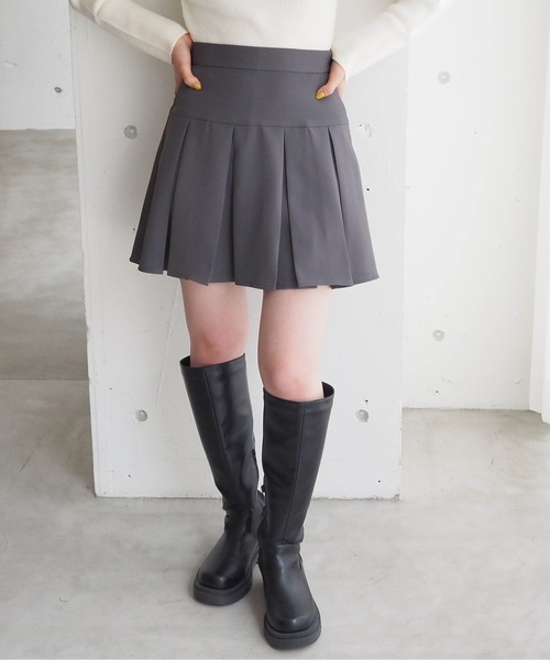 tiptop（ティップトップ）の「【2サイズ展開】プリーツスカパン（スカート・レディース・アイボリー/ブラック/チャコールグレー/ブラック系その他・S/M）」の6枚目の写真