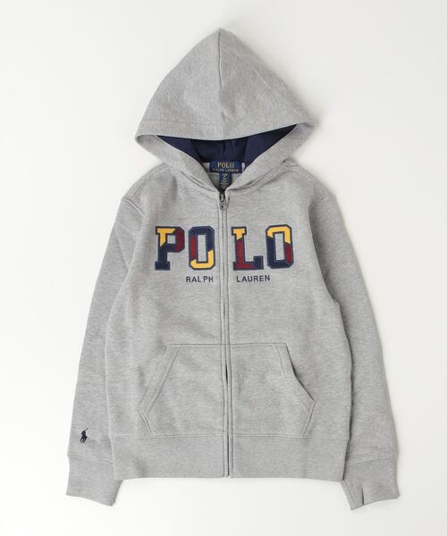 POLO RALPH LAUREN CHILDRENSWEAR(ポロ ラルフ ローレン チルドレンズウェア)の「コーデュロイロゴ フリース フルジップ フーディ(パーカー・キッズ・グレー系・XL/S/M/L)」の3枚目の写真