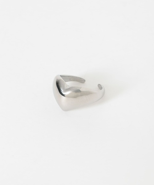 SMELLY（スメリー）の「ステンレスハートモチーフリング（リング・レディース・シルバー・-）」の7枚目の写真