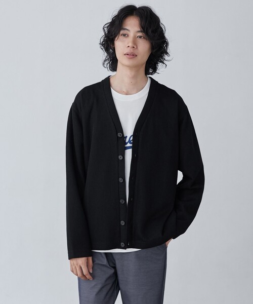 coen(コーエン)の「ニットライクカーディガン(パーカー・メンズ・マスタード/ネイビー/ブラック・S/M/L/XL)」の6枚目の写真