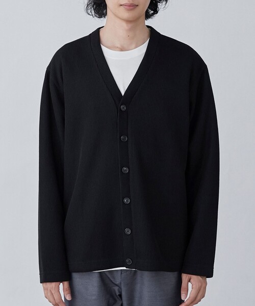 coen(コーエン)の「ニットライクカーディガン(パーカー・メンズ・マスタード/ネイビー/ブラック・S/M/L/XL)」の9枚目の写真