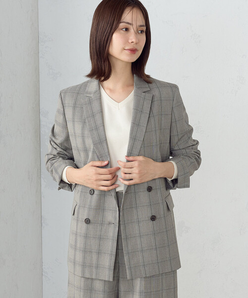 COMME CA ISM（コムサイズム）の「【 マシンウォッシャブル 】ベーシックＶネックニット（ニット/セーター・レディース・チャコール/ブラック/レッド/ホワイト・LARGE/MEDIUM）」の8枚目の写真