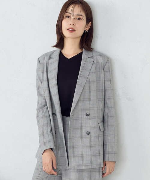 COMME CA ISM（コムサイズム）の「【 マシンウォッシャブル 】ベーシックＶネックニット（ニット/セーター・レディース・チャコール/ブラック/レッド/ホワイト・LARGE/MEDIUM）」の12枚目の写真