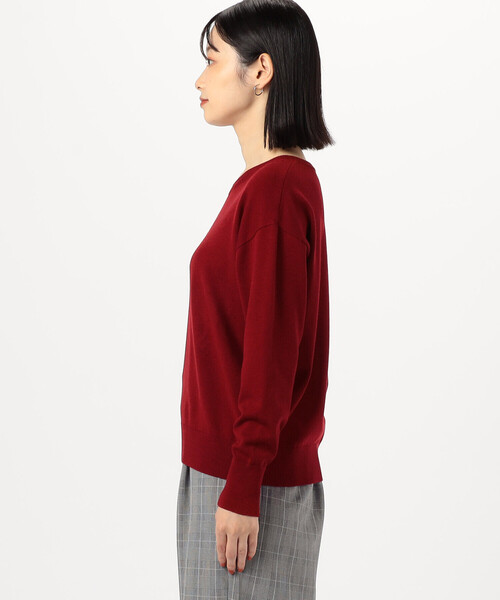 COMME CA ISM（コムサイズム）の「【 マシンウォッシャブル 】ベーシックＶネックニット（ニット/セーター・レディース・チャコール/ブラック/レッド/ホワイト・LARGE/MEDIUM）」の21枚目の写真