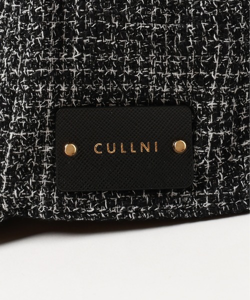 CULLNI（クルニ）の「Butcher Tweed Leather Emblem Cap（キャップ・メンズ・ブラック/ネイビー/ホワイト・ONESIZE）」の6枚目の写真