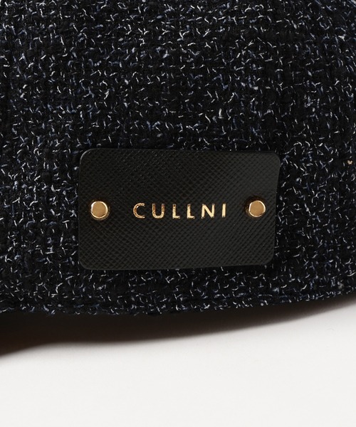 CULLNI（クルニ）の「Butcher Tweed Leather Emblem Cap（キャップ・メンズ・ブラック/ネイビー/ホワイト・ONESIZE）」の9枚目の写真