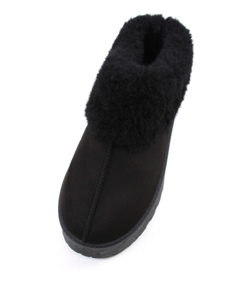 VIVIAN（ヴィヴィアン）の「もふぽか厚底サボムートンブーツ（ブーツ・レディース・イエロー系その他6/ブラック系その他3/グレー系その他3/ベージュ系その他3・LL/L/M/S）」の8枚目の写真