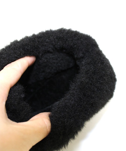 VIVIAN（ヴィヴィアン）の「もふぽか厚底サボムートンブーツ（ブーツ・レディース・イエロー系その他6/ブラック系その他3/グレー系その他3/ベージュ系その他3・LL/L/M/S）」の7枚目の写真