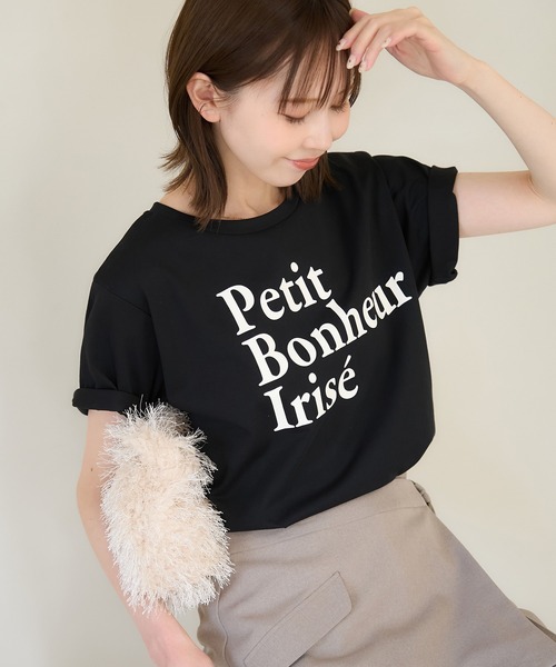 ROPE' PICNIC(ロペピクニック)の「RENUロゴTシャツ/接触冷感(Tシャツ/カットソー・レディース・ホワイト系その他2/ホワイト系その他/ブラック・38)」の3枚目の写真