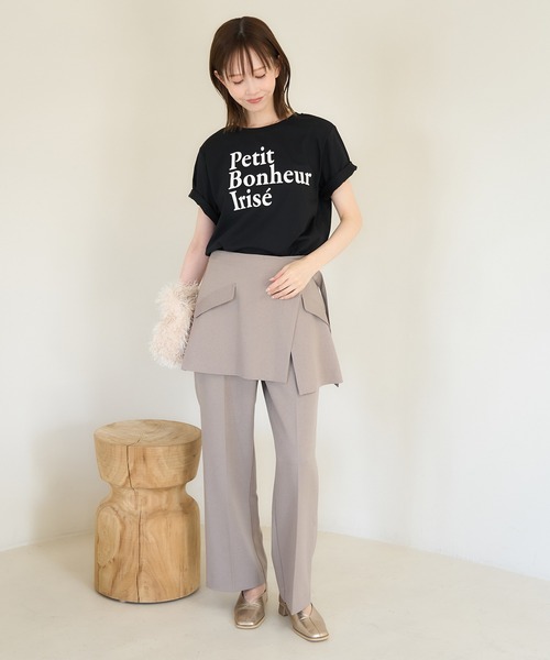 ROPE' PICNIC(ロペピクニック)の「RENUロゴTシャツ/接触冷感(Tシャツ/カットソー・レディース・ホワイト系その他2/ホワイト系その他/ブラック・38)」の5枚目の写真