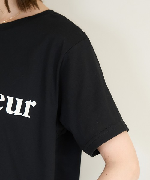 ROPE' PICNIC(ロペピクニック)の「RENUロゴTシャツ/接触冷感(Tシャツ/カットソー・レディース・ホワイト系その他2/ホワイト系その他/ブラック・38)」の21枚目の写真