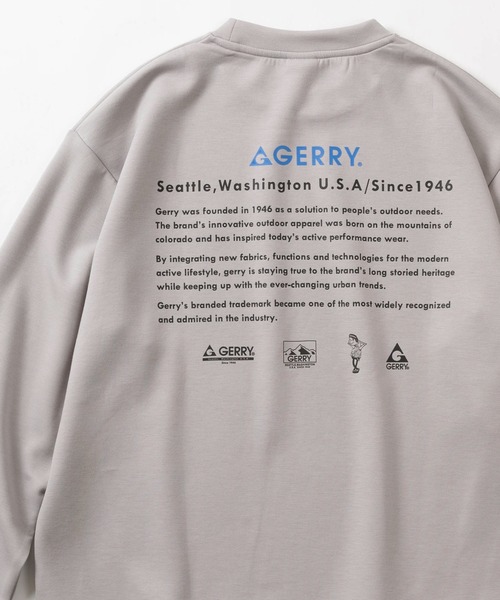 GERRY(ジェリー)の「【GERRY/ジェリー】ワンポイントロゴ&バックプリントデザイン ダンボールニットスウェット(スウェット・メンズ・ブラック/ライトブルー/グレー/ホワイト・M/L/XL)」の3枚目の写真