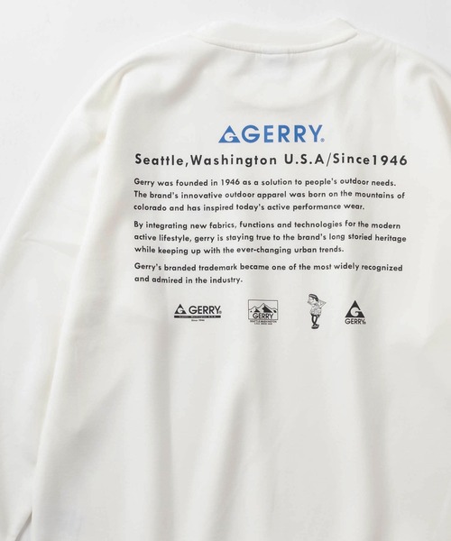 GERRY(ジェリー)の「【GERRY/ジェリー】ワンポイントロゴ&バックプリントデザイン ダンボールニットスウェット(スウェット・メンズ・ブラック/ライトブルー/グレー/ホワイト・M/L/XL)」の2枚目の写真