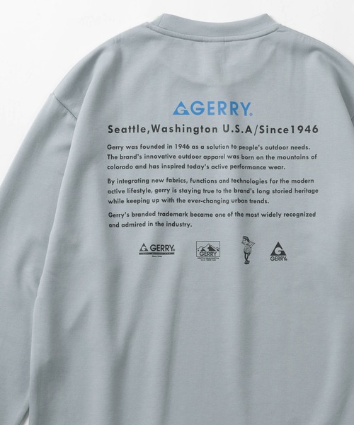 GERRY(ジェリー)の「【GERRY/ジェリー】ワンポイントロゴ&バックプリントデザイン ダンボールニットスウェット(スウェット・メンズ・ブラック/ライトブルー/グレー/ホワイト・M/L/XL)」の4枚目の写真
