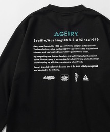 【GERRY/ジェリー】ワンポイントロゴ&バックプリントデザイン ダンボールニットスウェット
