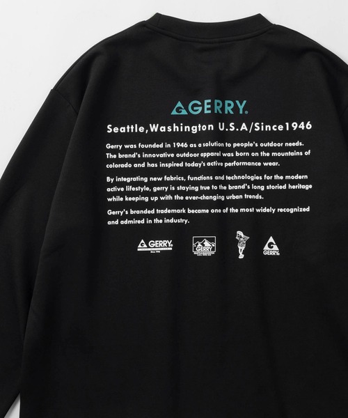 GERRY(ジェリー)の「【GERRY/ジェリー】ワンポイントロゴ&バックプリントデザイン ダンボールニットスウェット(スウェット・メンズ・ブラック/ライトブルー/グレー/ホワイト・M/L/XL)」の1枚目の写真