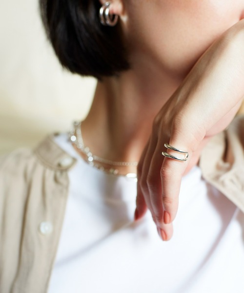 Nothing And Others（ナッシングアンドアザーズ）の「「Nothing And Others/ナッシングアンドアザーズ」Simple 2line PRing（リング・レディース・シルバー/ゴールド・FREE）」の6枚目の写真