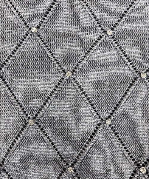 ANDGEEBEE（アンジービー）の「ダイヤパターンニットトップス（ニット/セーター・レディース・アイボリー/グレー・FREE）」の13枚目の写真