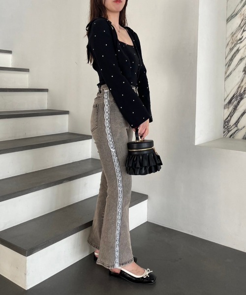 one after another NICE CLAUP(ワンアフターアナザーナイスクラップ)の「美脚ストレッチデニムパンツ(デニムパンツ・レディース・ブルー/ブラック/ブルー系その他・SMALL/MEDIUM)」の18枚目の写真