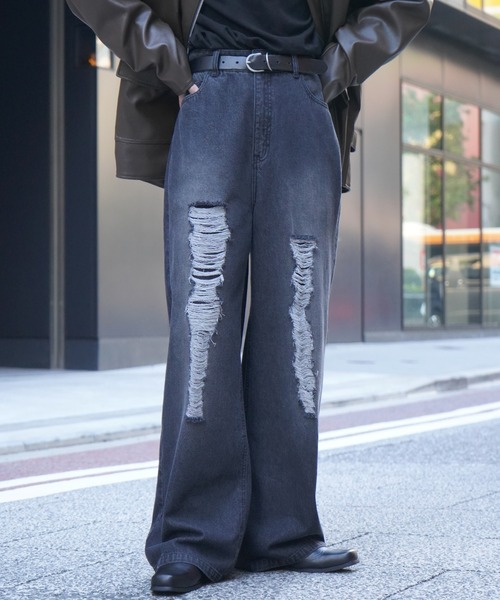 25SS ヴィンテージメイク ダメージ加工 ケミカルウォッシュ加工