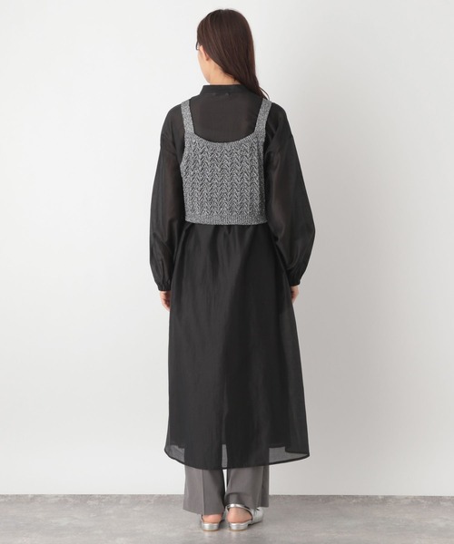 セール】シアーシャツワンピース＊ビスチェSET/138809（ベスト