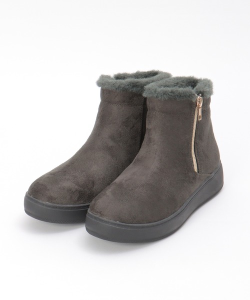 ikka（イッカ）の「スニーカーブーツ（ブーツ・レディース・オートミール/ブラック/チャコールグレー・L/M）」の2枚目の写真