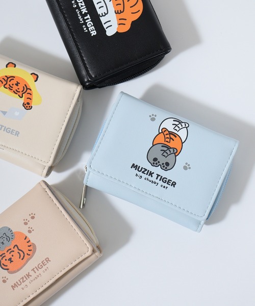 FUNALIVE（ファンアライブ）の「ムジークタイガー　チョイスラウンドミニ財布（財布・メンズ・アイボリー/ベージュ/ブラック/サックスブルー・FREE）」の4枚目の写真