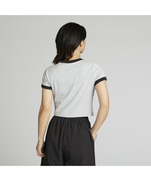 PUMA（プーマ）の「PUMA プーマ ウィメンズ ダウンタウン グラフィック ベビー 半袖 Tシャツ（Tシャツ/カットソー・レディース・ライトグレー/ホワイト・LARGE/MEDIUM/X-LARGE/SMALL）」の3枚目の写真