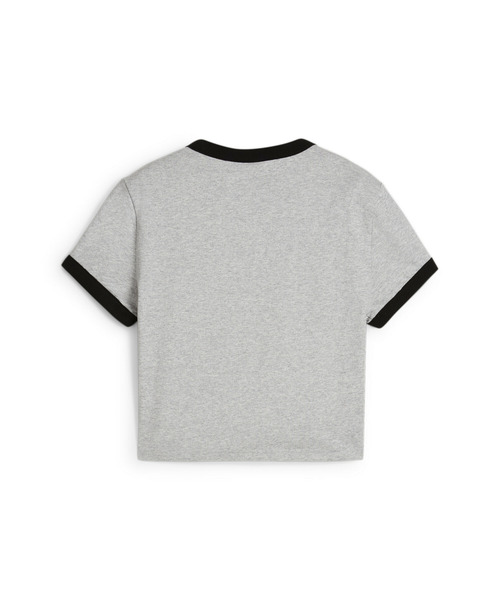 PUMA（プーマ）の「PUMA プーマ ウィメンズ ダウンタウン グラフィック ベビー 半袖 Tシャツ（Tシャツ/カットソー・レディース・ライトグレー/ホワイト・LARGE/MEDIUM/X-LARGE/SMALL）」の6枚目の写真