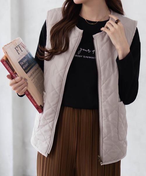 NAVY(ネイビー)の「NAVY センター刺繍 長袖Tシャツ ロンT(Tシャツ/カットソー・レディース・チャコールグレー/ピンク系その他/ブラック/オリーブ/ホワイト/ホワイト系その他・M/L)」の15枚目の写真