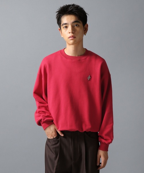 ajouter flow（アジューテフロー）の「【ajouter flow】af metal logo crew neck sweat / afメタルロゴクルーネックスウェット（スウェット・メンズ・ブラック/レッド・LARGE/MEDIUM）」の3枚目の写真