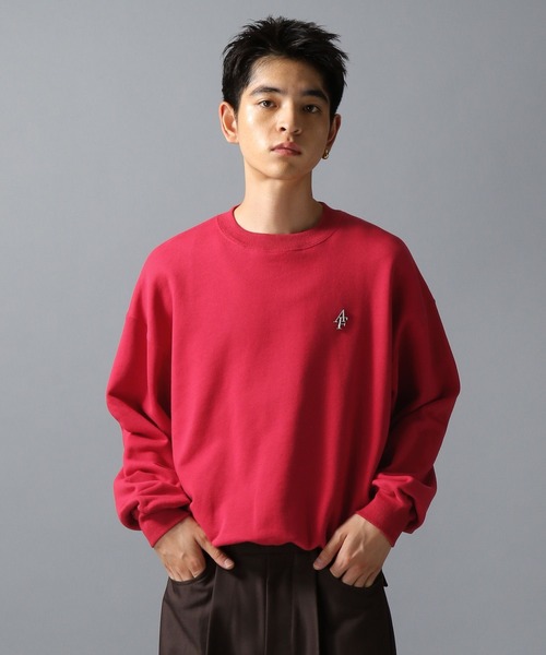 ajouter flow（アジューテフロー）の「【ajouter flow】af metal logo crew neck sweat / afメタルロゴクルーネックスウェット（スウェット・メンズ・ブラック/レッド・LARGE/MEDIUM）」の4枚目の写真