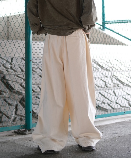 HOOK(フック)の「HOOK -select- 無地ボリュームカーブワークパンツ(カーゴパンツ・メンズ・ホワイト/ブラック・M/S/L)」の14枚目の写真