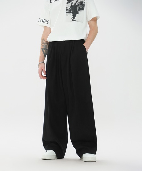 HOOK(フック)の「HOOK -select- 無地ボリュームカーブワークパンツ(カーゴパンツ・メンズ・ホワイト/ブラック・M/S/L)」の5枚目の写真