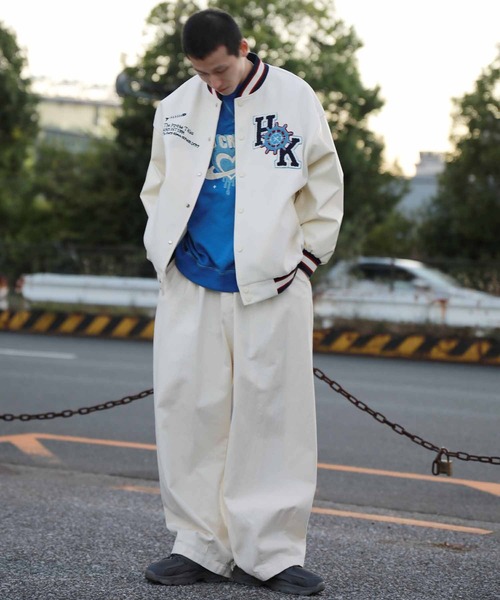 HOOK(フック)の「HOOK -select- 無地ボリュームカーブワークパンツ(カーゴパンツ・メンズ・ホワイト/ブラック・M/S/L)」の8枚目の写真