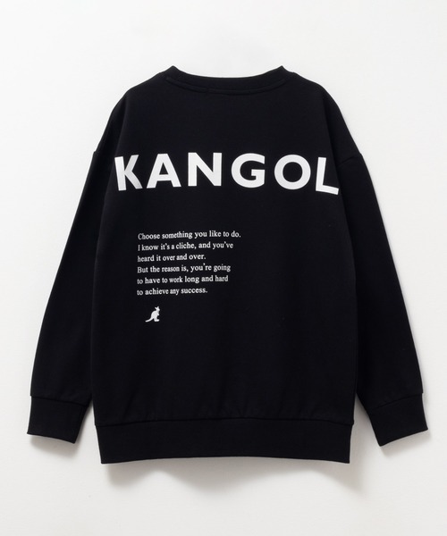 KANGOL(カンゴール)の「【 ユニセックス 】 KANGOL ロゴプリント ミニ裏毛トトレーナー(スウェット・キッズ・ブラック/サックスブルー・160/120/130/140/150)」の4枚目の写真