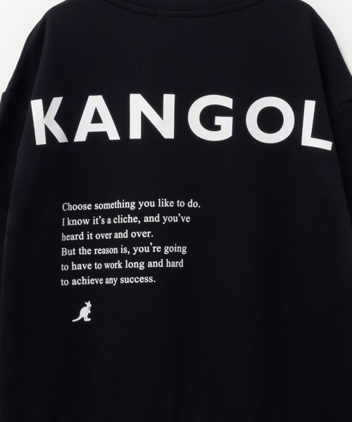 KANGOL(カンゴール)の「【 ユニセックス 】 KANGOL ロゴプリント ミニ裏毛トトレーナー(スウェット・キッズ・ブラック/サックスブルー・160/120/130/140/150)」の5枚目の写真