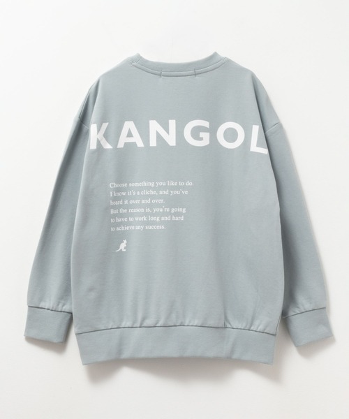KANGOL(カンゴール)の「【 ユニセックス 】 KANGOL ロゴプリント ミニ裏毛トトレーナー(スウェット・キッズ・ブラック/サックスブルー・160/120/130/140/150)」の9枚目の写真