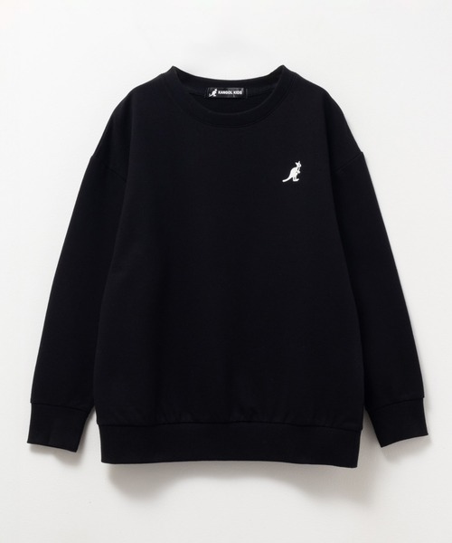 KANGOL(カンゴール)の「【 ユニセックス 】 KANGOL ロゴプリント ミニ裏毛トトレーナー(スウェット・キッズ・ブラック/サックスブルー・160/120/130/140/150)」の3枚目の写真