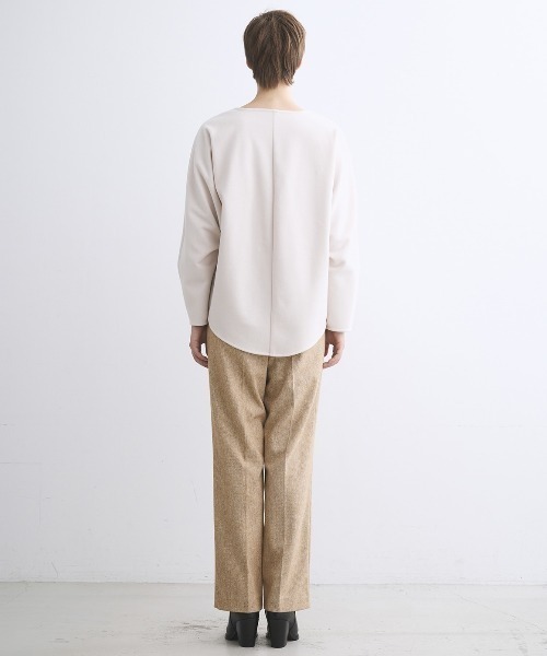 three dots(スリードッツ)の「ウーリージャージー コクーンプルオーバー(ニット/セーター・レディース・ブラック/グレー系その他/キャメル/ライトブルー/オフホワイト/グレー・SMALL)」の19枚目の写真
