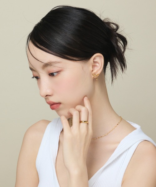 ciite' surgical stainless(シーテサージカルステンレス)の「【 金属アレルギー対応 】 シンプルリング サージカルステンレス(リング・レディース・シルバー/ゴールド・11号/13号/9号/7号/15号)」の3枚目の写真