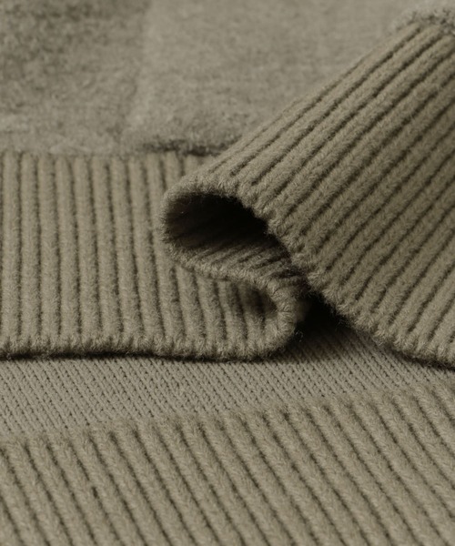 FORK&SPOON(フォークアンドスプーン)の「FORK&SPOON ブークレ接結カーディガン(カーディガン/ボレロ・レディース・モカ/チャコールグレー・1)」の17枚目の写真