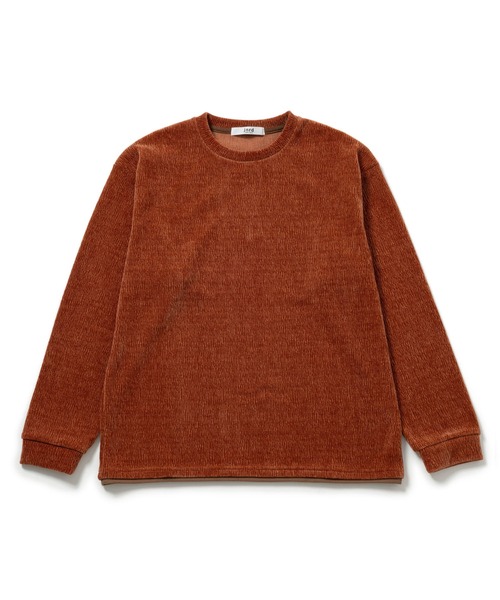 j.n.r.d(ジェー・エヌ・アール・ディー)の「j.n.r.d/モールカットソーフェイクレイヤードプルオーバー(Tシャツ/カットソー・メンズ・キナリ/オレンジ/ベージュ/チャコールグレー・M/L/LL)」の2枚目の写真