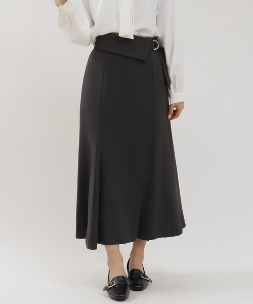 TRUDEA（トルディア）の「ウエストラペルフレアスカート（スカート・レディース・ブラウン/モカ/ブラック/チャコールグレー・SMALL/MEDIUM/LARGE）」の19枚目の写真