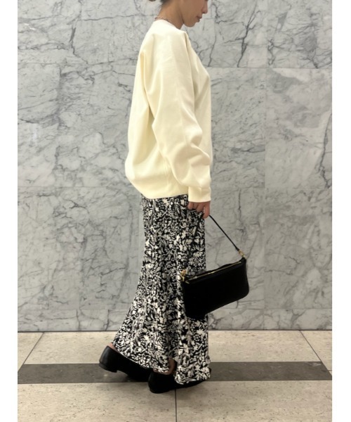 Mila Owen(ミラオーウェン)の「Aラインナロースカート(スカート・レディース・ブラック/ホワイト/イエロー・0/1)」の13枚目の写真