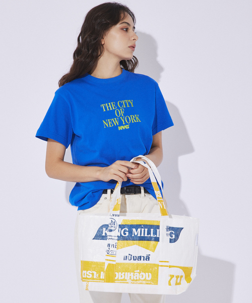 ABAHOUSE（アバハウス）の「【THAILAND MADE／タイランド メイド】BIG TOTE BAG/ビッグトートバッグ/セメントバッグ（トートバッグ・メンズ・その他4/その他1/その他2/その他3・フリー）」の2枚目の写真