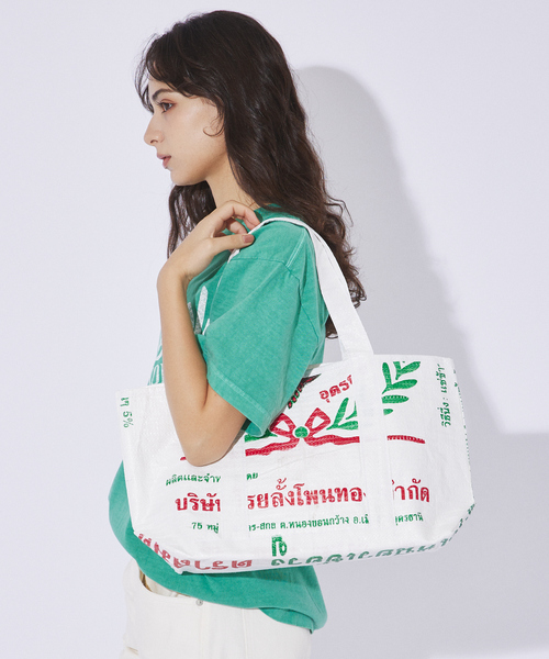 ABAHOUSE（アバハウス）の「【THAILAND MADE／タイランド メイド】BIG TOTE BAG/ビッグトートバッグ/セメントバッグ（トートバッグ・メンズ・その他4/その他1/その他2/その他3・フリー）」の4枚目の写真