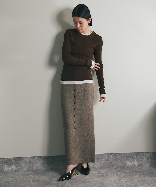 ANOTHER S(アナザーエス)の「2WAYニットスカートビスチェ(スカート・レディース・モカ/グレー/ブラック・FREE)」の15枚目の写真